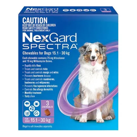 NEXGARD SPECTRA 15.1-30KG 3PACK