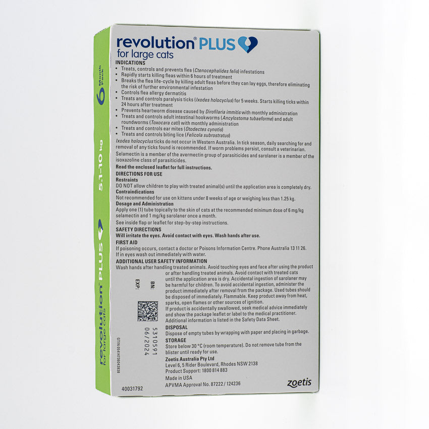 REVOLUTION PLUS CAT 5-10KG 6PACK