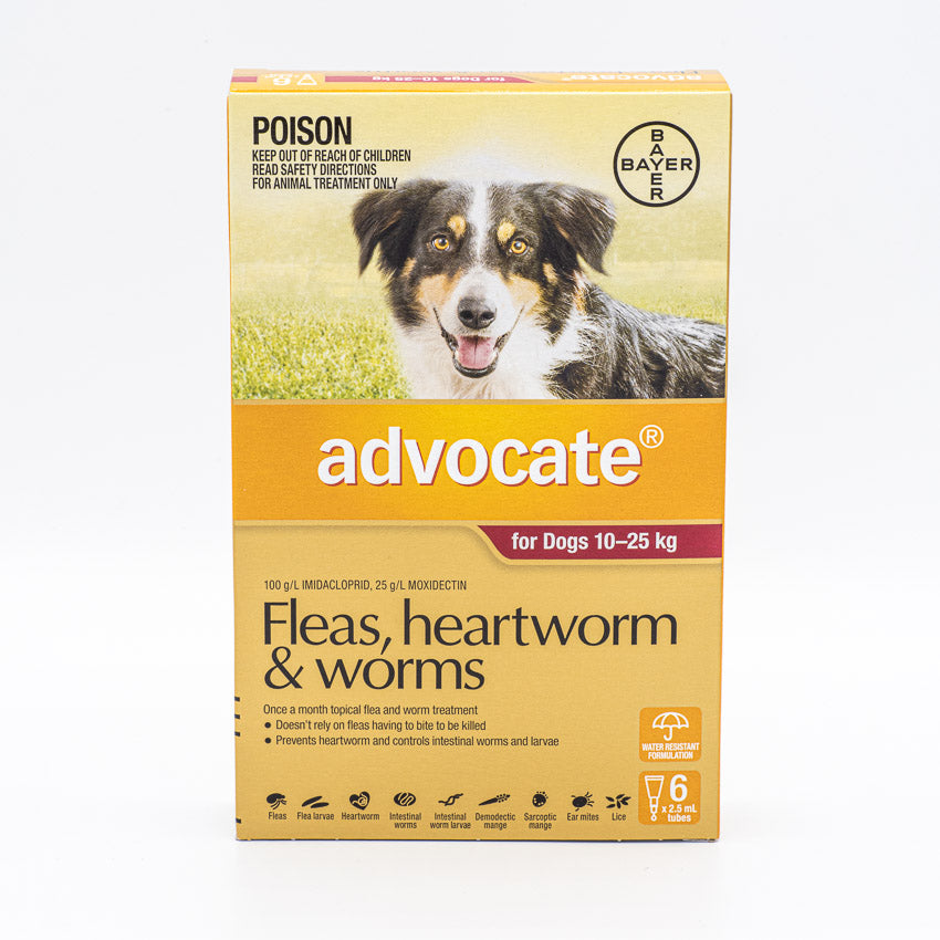 ADVOCATE DOG LARGE RED 10-25KG 6PACK