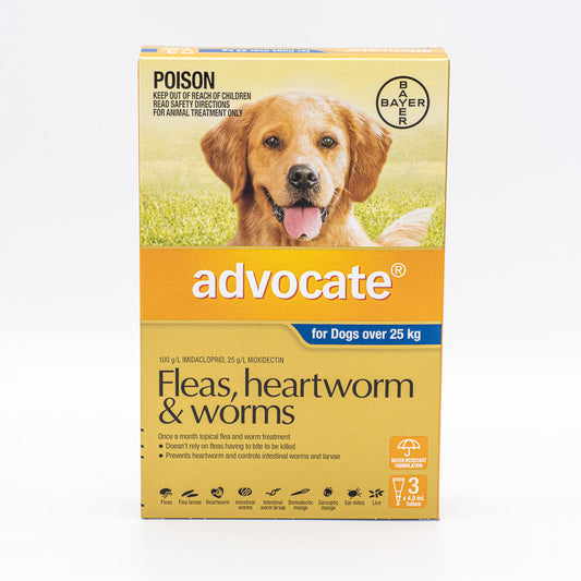 ADVOCATE DOG XLARGE BLUE OVER 25KG 3PACK