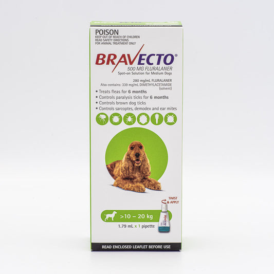BRAVECTO DOG SPOT ON 10-20KG 1PK