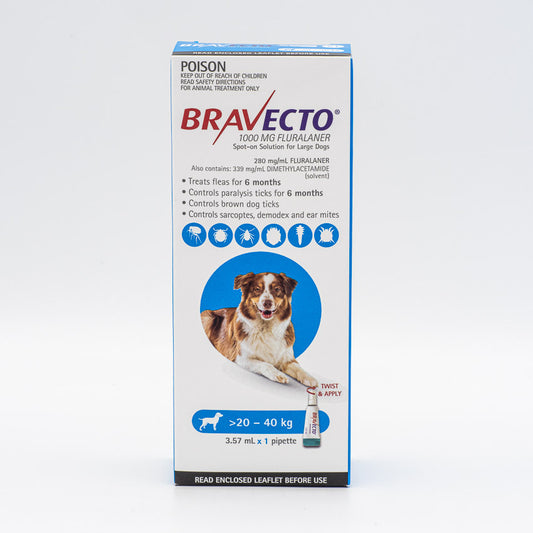 BRAVECTO DOG SPOT ON 20-40KG 1PK