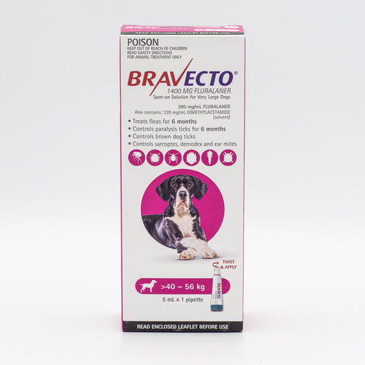 BRAVECTO DOG SPOT ON 40-56KG 1PK