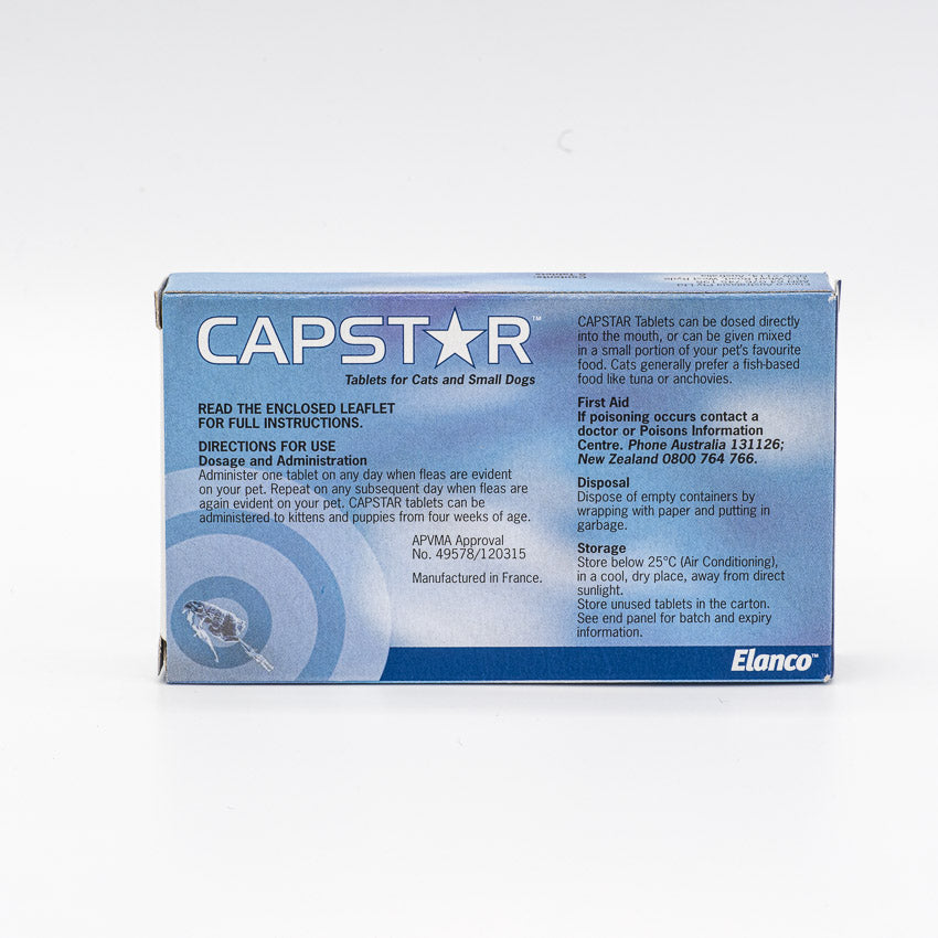 CAPSTAR 11MG CATS/SML DOG BLUE 6TAB