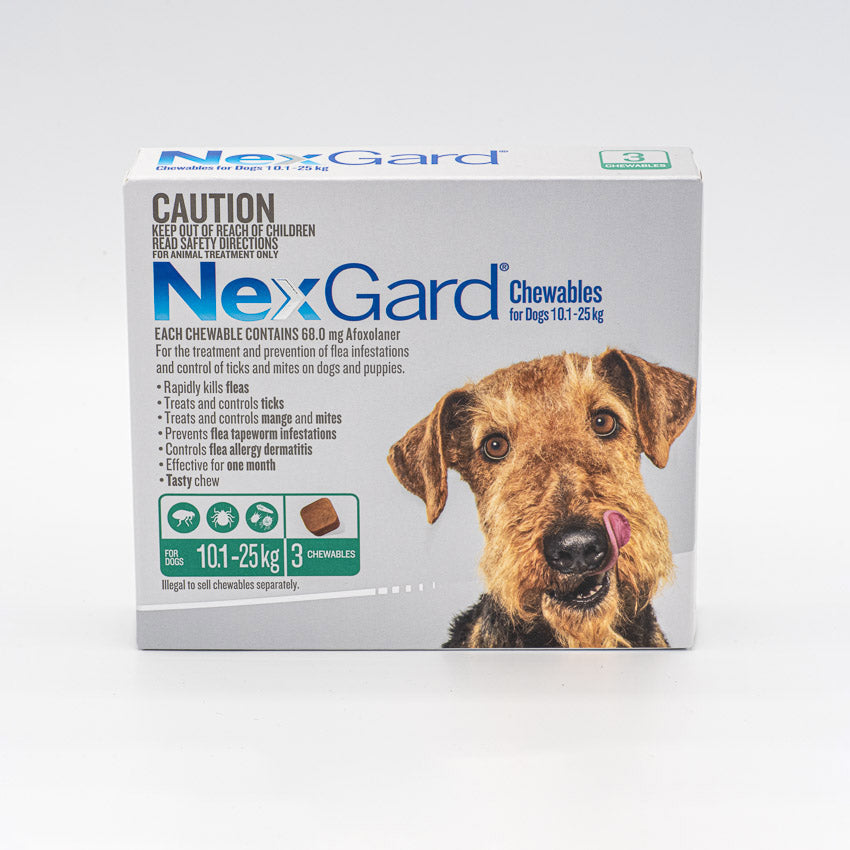 NEXGARD MEDIUM 10.1-25KG 3PACK