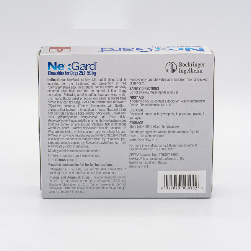 NEXGARD LARGE 25.1-50KG 6PACK
