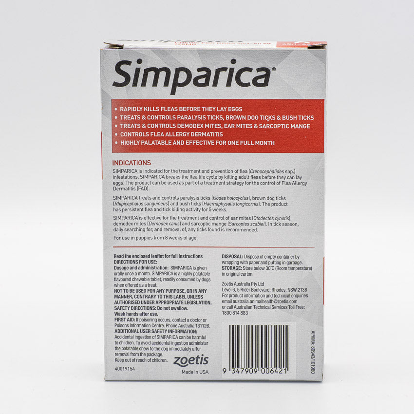 SIMPARICA 40.1-60KG 6PACK