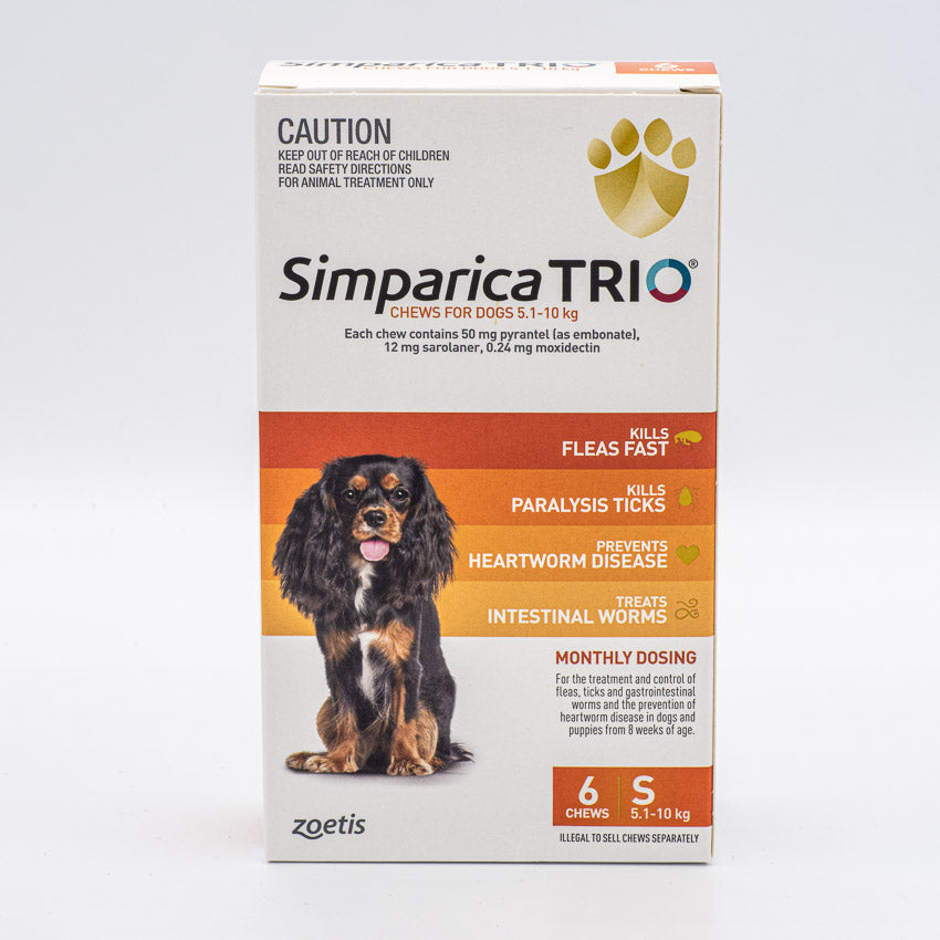 SIMPARICA TRIO 5.1-10KG 6PACK