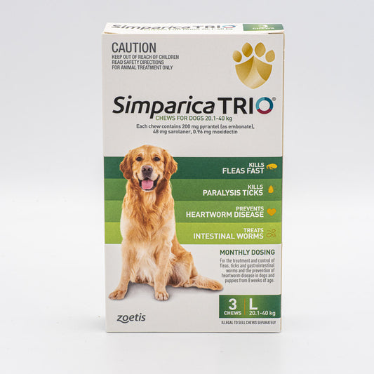 SIMPARICA TRIO 20.1-40KG 3PACK