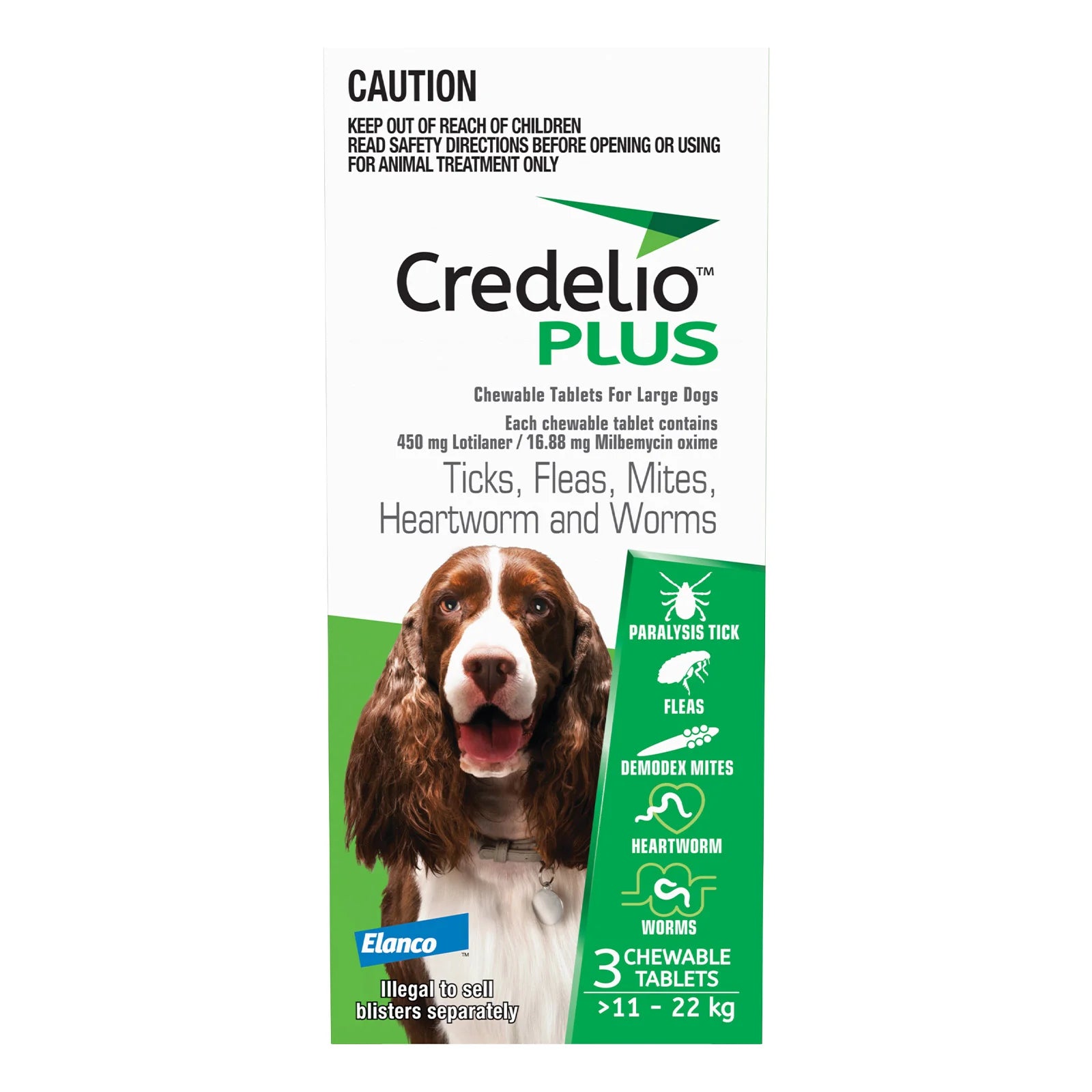 CREDELIO PLUS LARGE 11-22KG GREEN 3PK