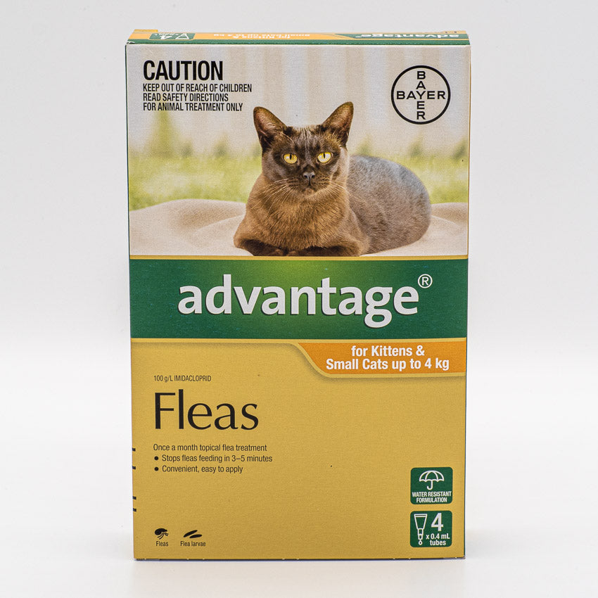 ADVANTAGE SMALL CAT 0-4KG 4PACK