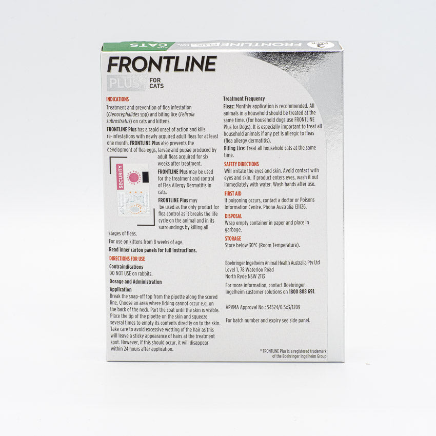 FRONTLINE PLUS CAT 3PACK