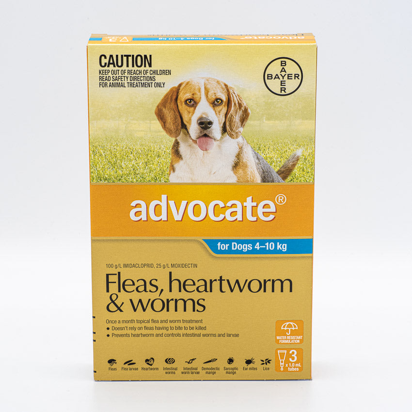 ADVOCATE DOG MEDIUM BLUE 4-10KG 3PACK