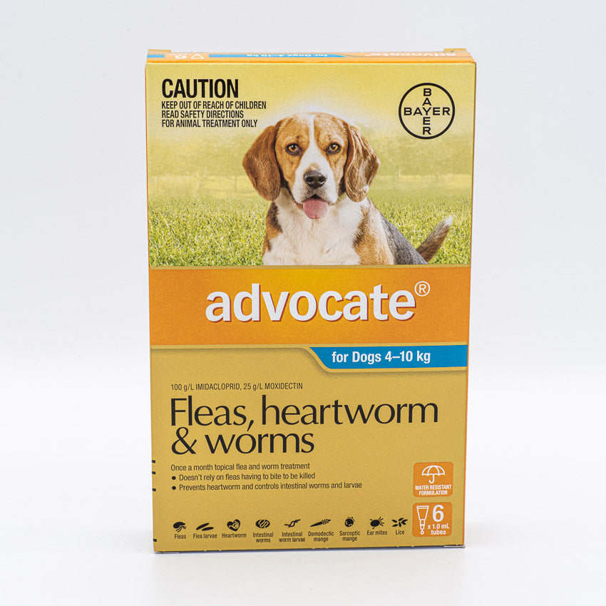 ADVOCATE DOG MEDIUM BLUE 4-10KG 6PACK