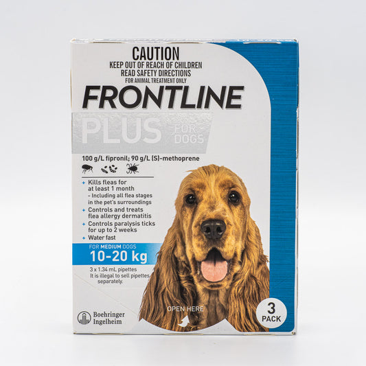 FRONTLINE PLUS MEDIUM DOG 3PACK