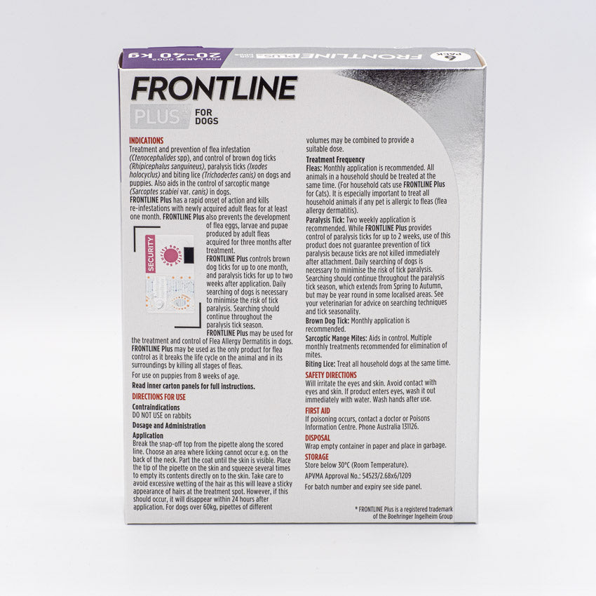 FRONTLINE PLUS LARGE DOG 3PACK