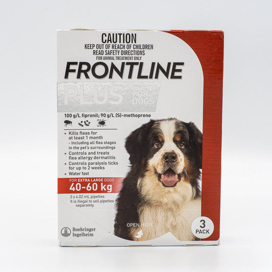 FRONTLINE PLUS EXTRA LARGE DOG 3PACK