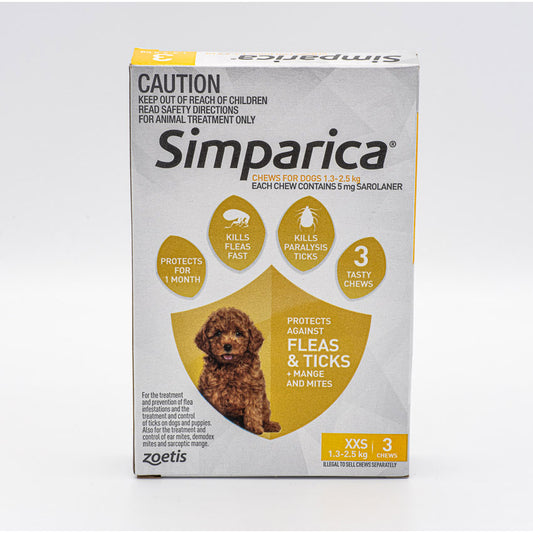 SIMPARICA 1.3-2.5KG 3PACK