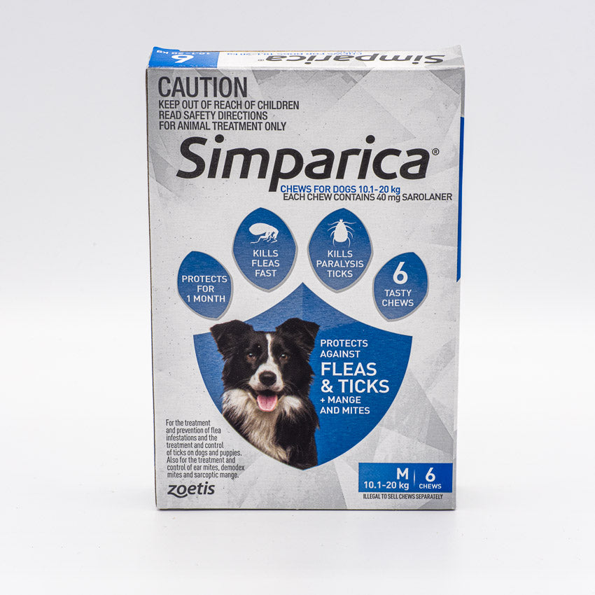 SIMPARICA 10.1-20KG 6PACK