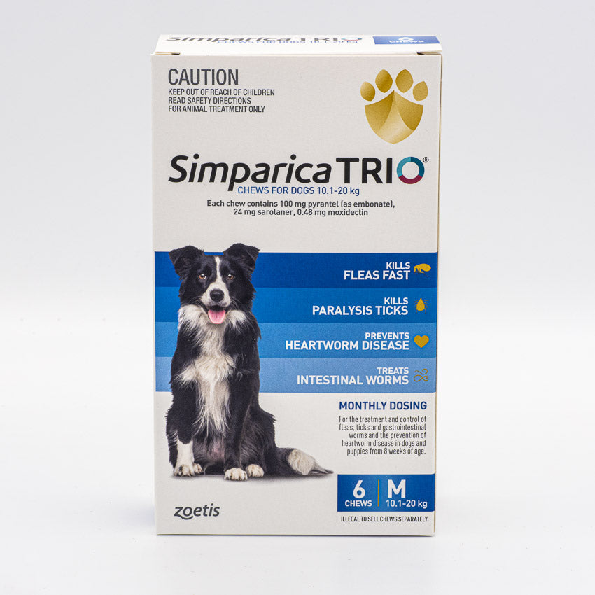 SIMPARICA TRIO 10.1-20KG 6PACK